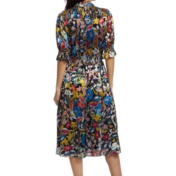 NWT Elie Tahari The Althea Floral Midi Dress Medium - Picture 2 of 5
